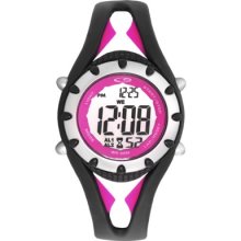 C9 by Champion Women's Plastic Strap Digital Watch - Black/Silver/Pink