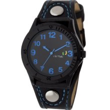 Cactus Children's Quartz Watch With Black Dial Analogue Display And Black Plastic Strap Cac-61-M03