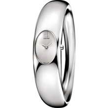 Calvin Klein Women's Exquisite K1Y23120 Silver Stainless-Steel Quartz Watch with Silver Dial
