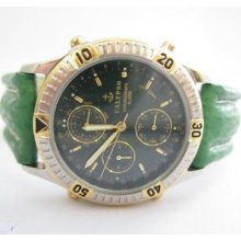 Calypso Green Dial And Watch Strap Chrono N.o.s. Watch