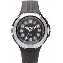 Cannibal Unisex Quartz Watch With Black Dial Analogue Display And Black Resin Strap Cj211-03