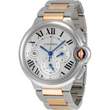 Cartier Ballon Bleu Chronograph Watch Extra Large Model, Two Tone