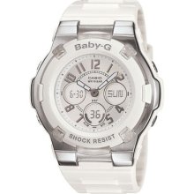 Casio Baby-g Bga110-7b Ana-digi Xl Shock Resistant White Women's Watch