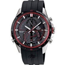 Casio Edifice Eqsa500b-1av Red/black Solar Power Watch With Warranty