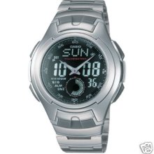 Casio Full Lcd Ana-digi World Time Watch With 5 Alarms