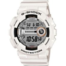 Casio G-shock Men's Gd110-7 White Resin 60 Lap Memory Digital Sport Watch Gift