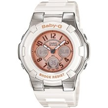Casio Ladiess BGA110-7B2 Baby-G Pink Dial White Watch