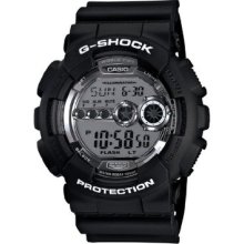 Casio Mens Gd100bw-1 G-shock Magnetic Resistant Black Resin Digital Watch Wristw