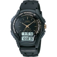 Casio Mens Runners Lap Memory Digital Analog Sports Alarm Watch Ws300-1e