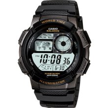 Casio sports world map world time watch ae1000w-1av
