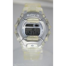 Casio Woman's Bg460 Baby Clear Sport Watch Alarm Chronograph Crystal Digital