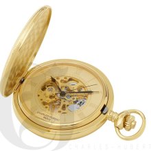 Charles Hubert Gold-Plated Hunter Case Mechanical Pocket Watch 3861-G