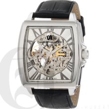 Charles-Hubert Men's Stainless Steel Skeleton Dial Automatic Watch 3888-B