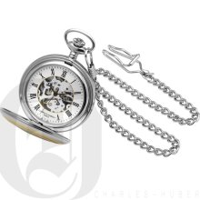 Charles Hubert Paris Two-Tone Mechanical Pocket Watch 3819