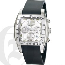 Charles Hubert Premium White Dial Stainless Steel Chronograph Watch 3728-W