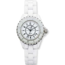Chisel Ladies Chisel White Ceramic and Dial Chronograph Watch TPW1