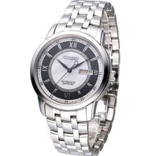 Citizen Automatic Mechanical Sapphire Pearl Dial Watch Black Nh8300-57e Japan