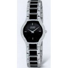 Citizen Eco Drive Black Normandie Watch & Matching Bracelet Gift Set