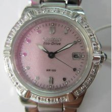 Citizen Eco-drive Riva Lady's Watch Quartz Diamond Solar Original Edition Japan