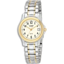 Citizen Quartz Ladies Round Two-Tone Stainless Steel Watch