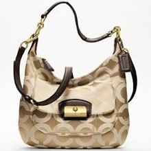 Coach Kristin Signature Op Art Sateen Hobo Shoulder Crossbody Bag ...