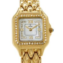 Concord 18K Gold, MOP, and Diamond Ladies Watch, 7/10 Condition