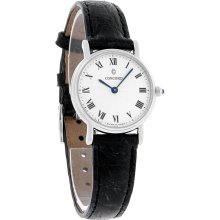 Concord Bennington Ladies Black Leather Band Swiss Quartz Watch 0310665