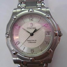 Concord Swiss Men's Watch Automatic Saratoga All Stainless S Sapphire Original