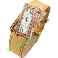 Crossover Ladies Quartz Wrist Good Watches Golden