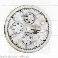 Custom Made Breitling Super Avenger White Mop Bugette Diamond Dial