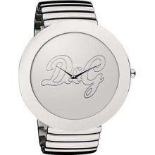 D&G Dolce & Gabbana Women's Rockabilly Stainless Watch - Bracelet - Silver Dial - DW0280
