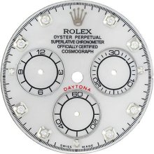 Dial - Rolex Daytona Rolex Movement Matt White Mother Of Pearl Custom Diamond