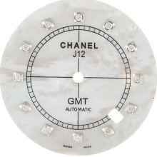 Dial White Pearl Mop Custom Diamond Chanel J12 Gmt Automatic Watch