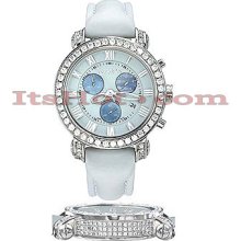 Diamond Benny Co Watch Mens 4ct White