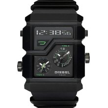Diesel DZ7177 Men’s Carbon Coated Stainless Steel Bracelet 3 Timezone Watch