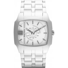 Diesel Men's Plastic Resin Case and Bracelet White Dial Quartz DZ1548