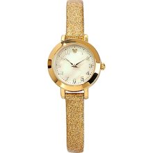 Disney Wrist Watch - Mickey Mouse Sparkling Gold Icon for Women