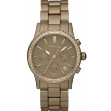 Dkny Ny8324 Chronograph Light Brown Aluminum Ladies Watch