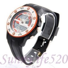 Dual Time Zone El Luminous Alarm Chronograph Men Lady Digital Quartz Sport Watch