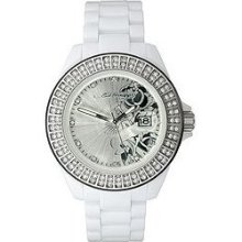 Ed Hardy Jolie Rose Silver Dial Women's Watch Jo-rs