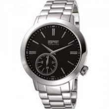 EL101021F05 Esprit Helio Black Gents Stainless Steel Dress Watch