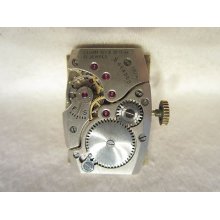 Elgin Model 673 17 Jewel Wrist Watch Movement And Dial