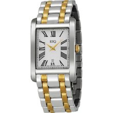 Esq By Movado Filmore Silver Dial Two-tone Stainless Steel Mens Watch 07301364