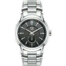 Esq By Movado Quest Mens Steel Watch Black Dial 07301330