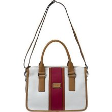 Etienne Aigner Leather Melinda Satchel w/ Convertible Strap - WhiteBrht.Multi - One Size