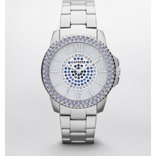 Express Womens Analog Bracelet Watch Silver Silver, No Size