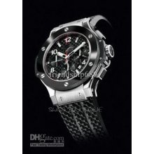 Fashion Dive Big Bang Automatic Silve Case Black Dial Mens Sport Wat