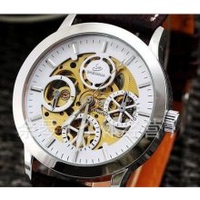 Fashion Menchanical Mens Watch Hours Clock Luxury Sport Wrist Watch 0131