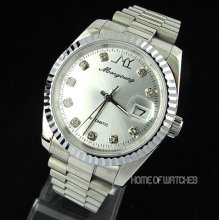 Fashion S/steel Date Automatic Mechanical Business Gentle Men's Wrist Watch
