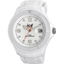Forever Collection White Band White Dial White Round Case Ice-watch Wsiwebbs11